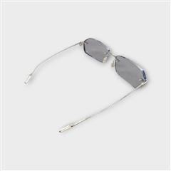 Cartier Rectangular Rimless Silver Metal 58-19-145MM Unisex Eyewear